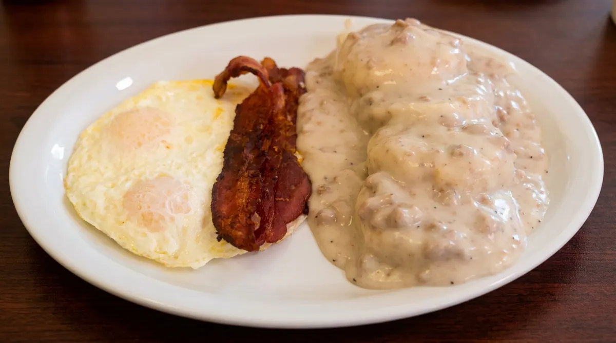 Biscuits and gravy breakfast at Julio’s